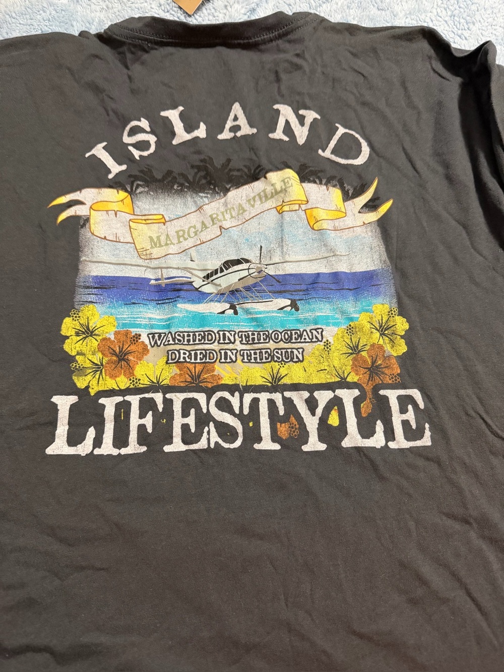 "Margaritaville" Black Graphic Tee